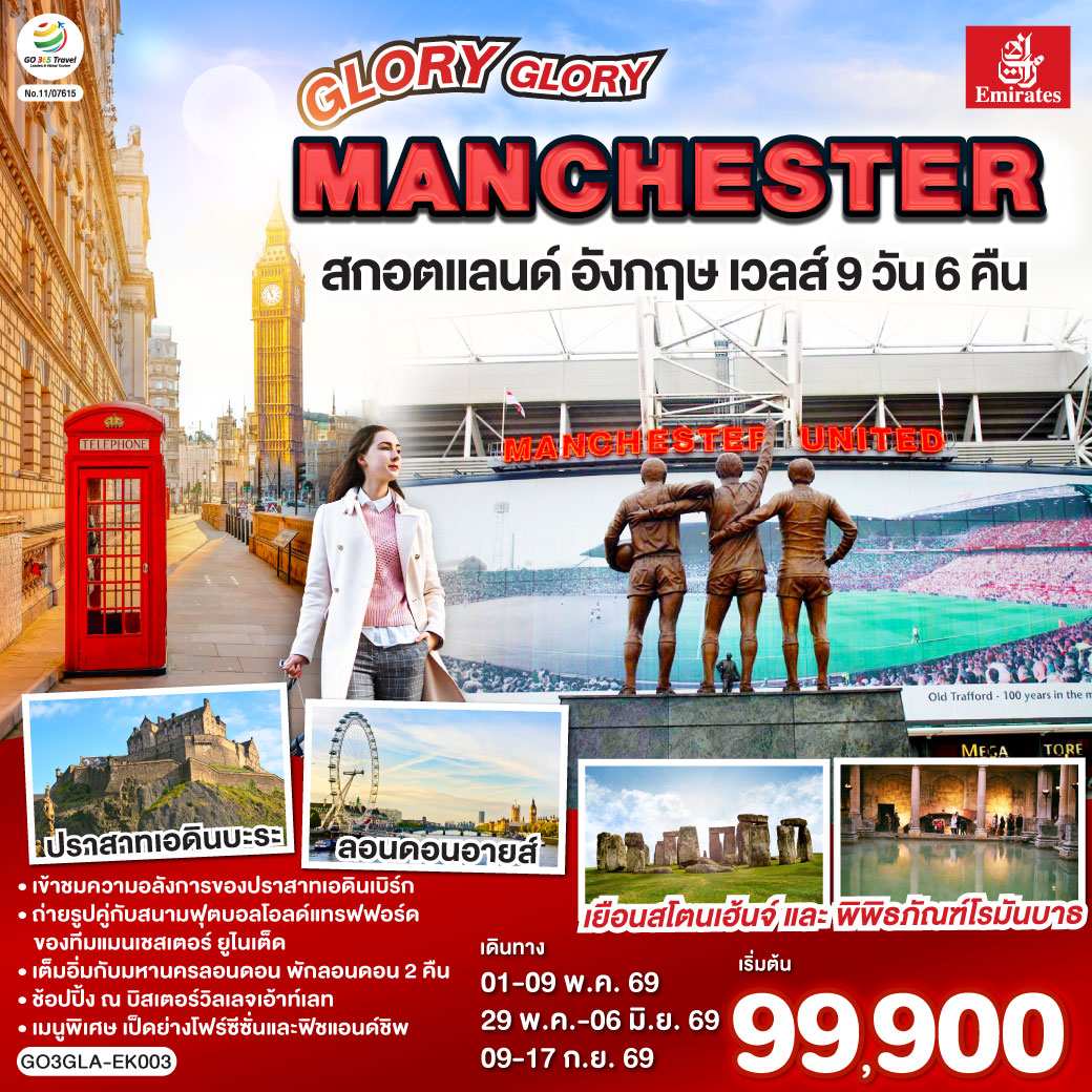 GLORY GLORY MANCHESTER สกอตแลนด์ อังกฤษ เวลส์ 